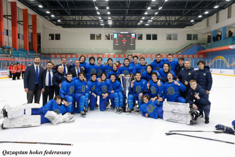 Қазақстан жасөспірімдер құрамасы шайбалы хоккейден өз айдынында өткен халықаралық турнирде жеңіске жетті Қазақстан жасөспірімдер құрамасы шайбалы хоккейден өз айдынында өткен халықаралық турнирде жеңіске жетті