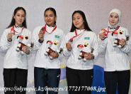 Қазақстан әйелдер құрамасы семсерлесуден жасөспірімдер арасындағы Азия чемпионатында қола жүлде алды Қазақстан әйелдер құрамасы семсерлесуден жасөспірімдер арасындағы Азия чемпионатында қола жүлде алды