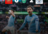 О’Райлидің дублі «Ситиге» кубок сыйлады О’Райлидің дублі «Ситиге» кубок сыйлады